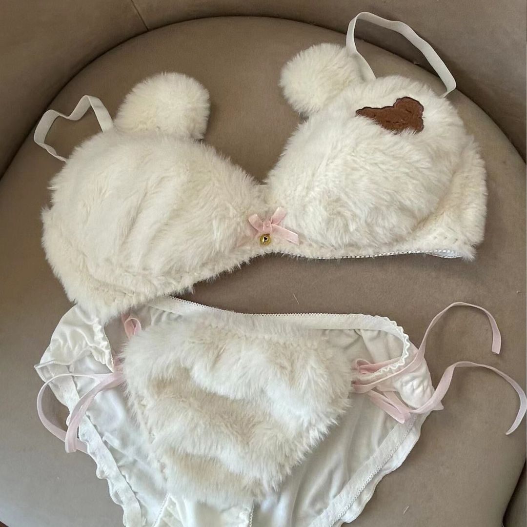 Bearaboo™ - Girl's Underwear Cartoon Bear Bra Set