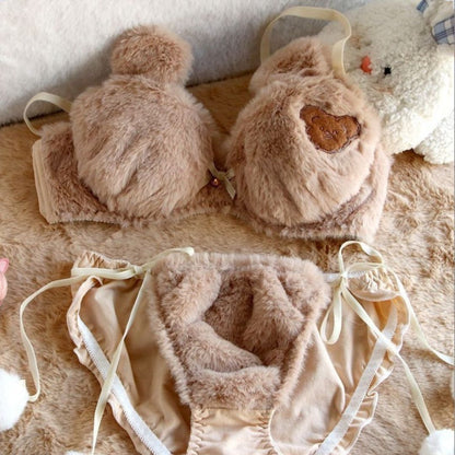 Bearaboo™ - Girl's Underwear Cartoon Bear Bra Set