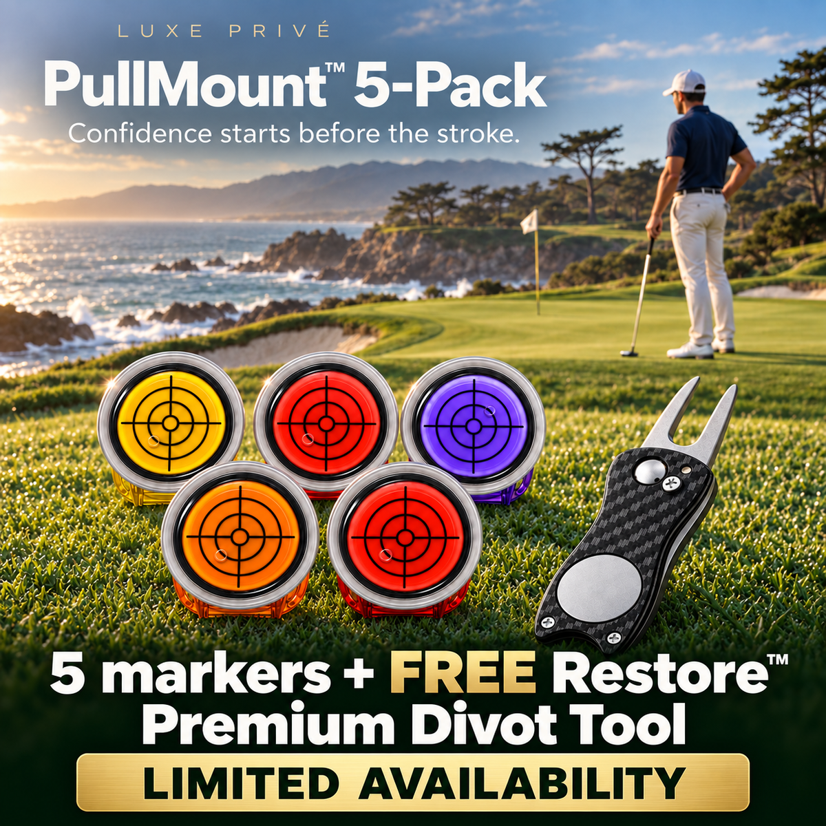 PullMount™ Golf Alignment Marker