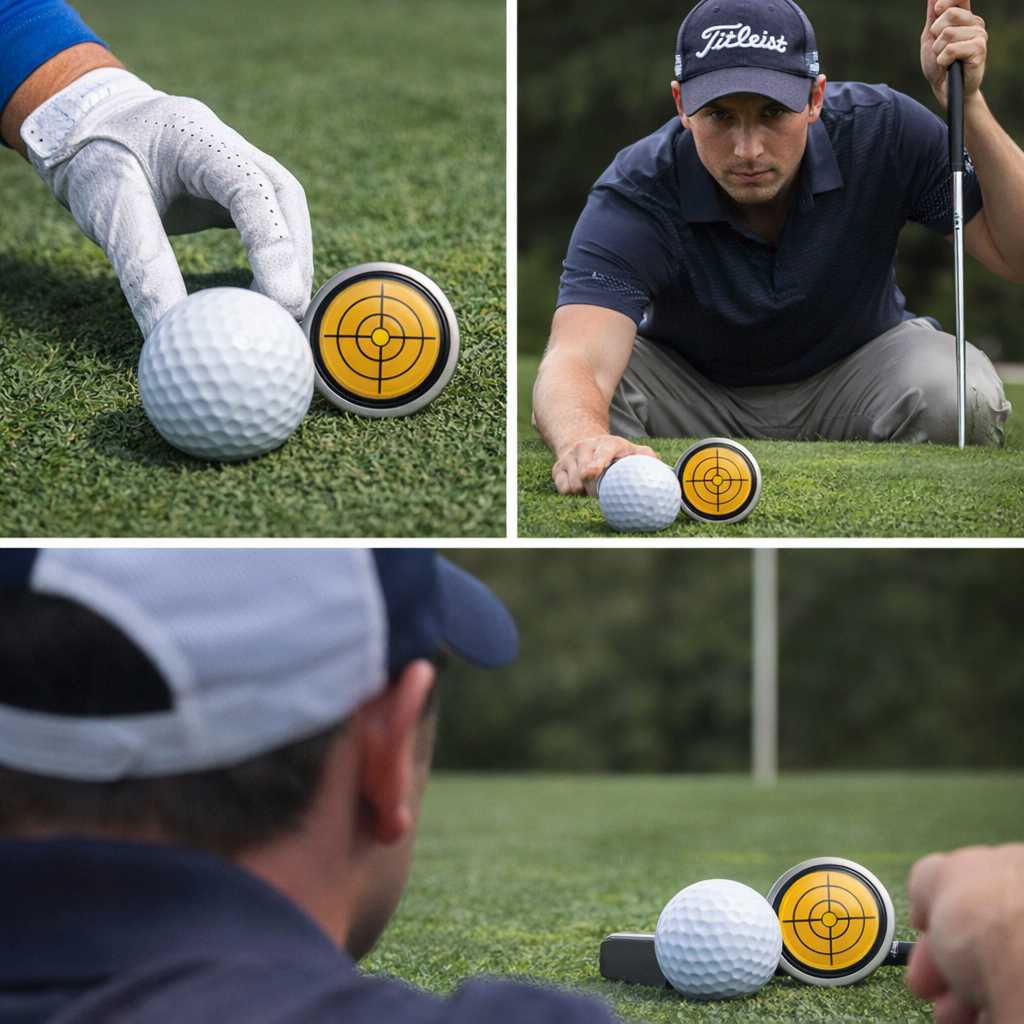 PullMount™ – Precision Golf Alignment Marker for Putting
